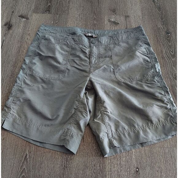 The North Face Horizon 2.0 Roll-Up Shorts 10” Never Stop Hiking Gray Women's 16 - Picture 2 of 7